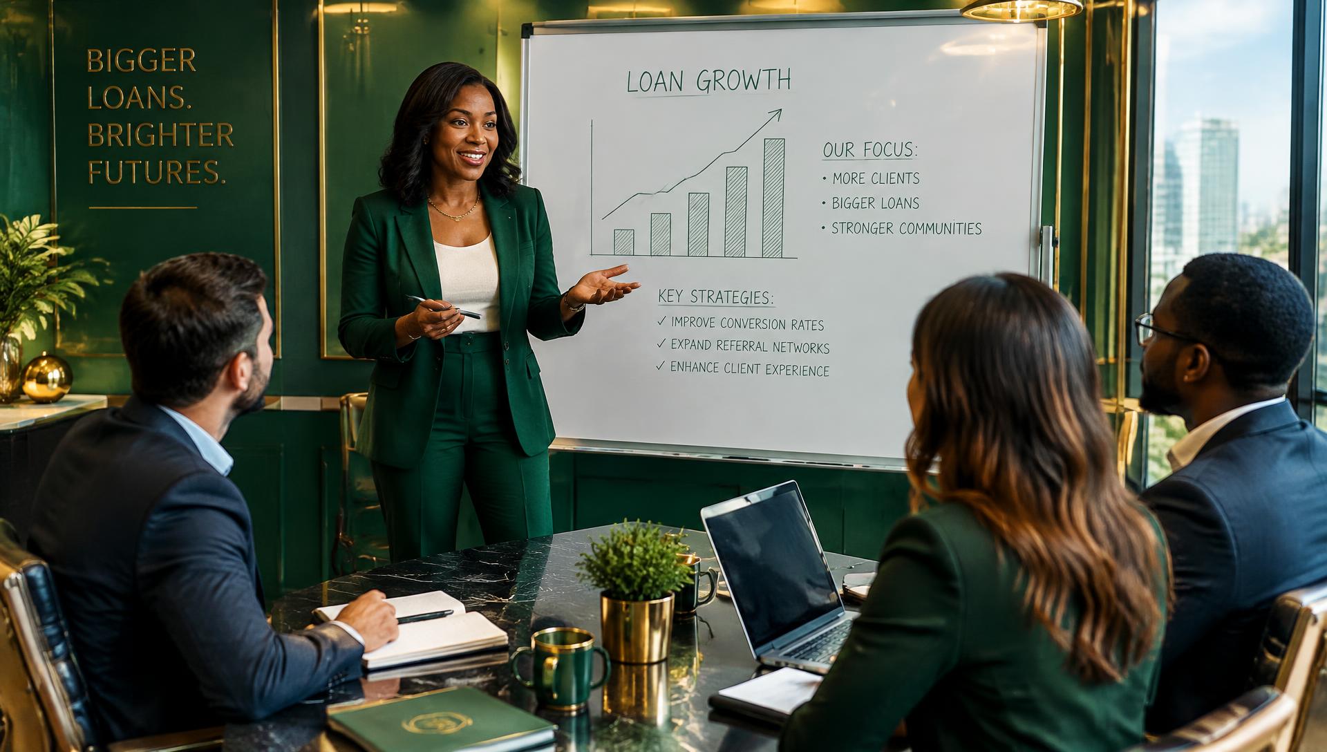 Team leader coaching commercial loan officers